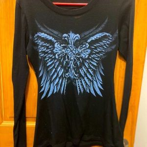 Angel Wings Long Sleeve with Back Cut Out